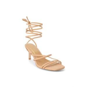 NEW MATISSE women's lily leather heels in nude